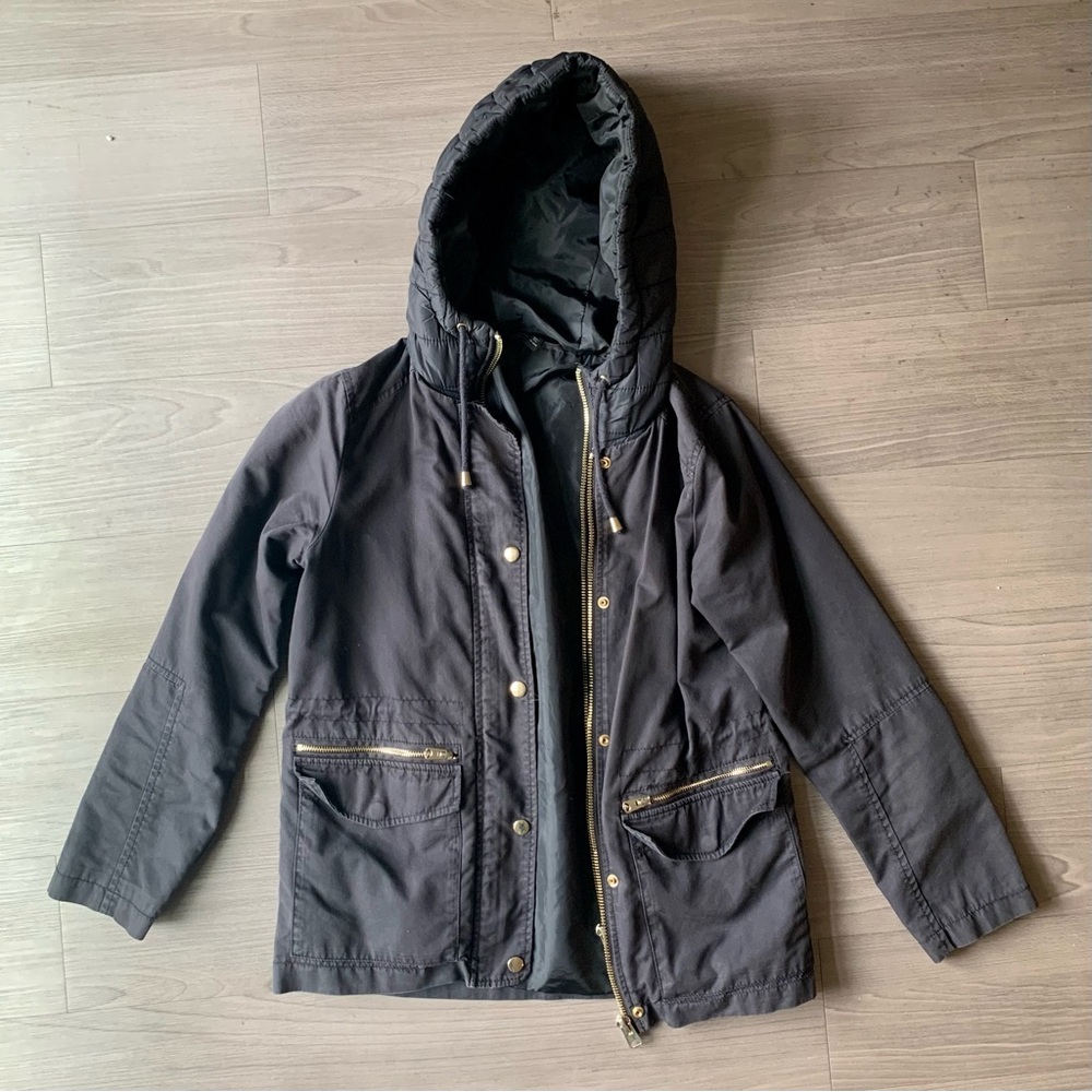 Topshop Black Winter Coat
